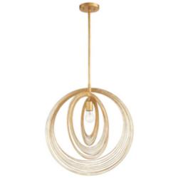 Crystorama Doral 20" Wide Renaissance Gold Pendant Light