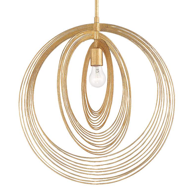 Image 3 Crystorama Doral 20" Wide Renaissance Gold Pendant Light more views