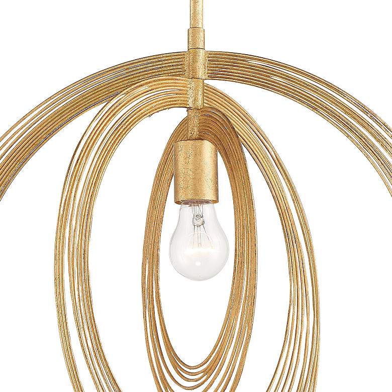 Image 4 Crystorama Doral 20" Wide Renaissance Gold Pendant Light more views