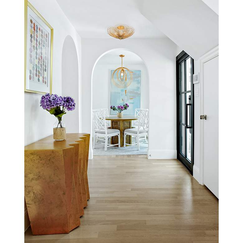 Image 5 Crystorama Doral 20" Wide Renaissance Gold Pendant Light more views