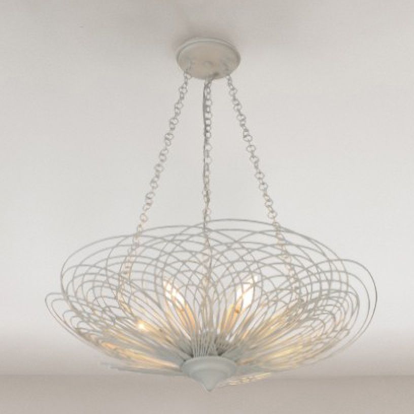 Crystorama Doral 6 Light Matte White Chandelier