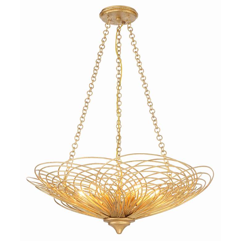 Image 2 Crystorama Doral 6 Light Renaissance Gold Chandelier