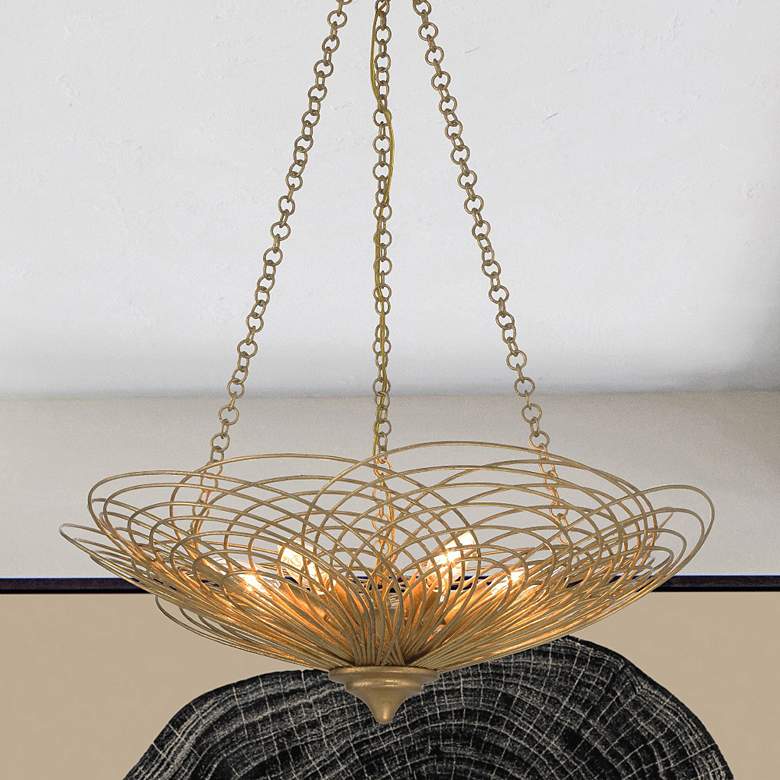 Image 1 Crystorama Doral 6 Light Renaissance Gold Chandelier