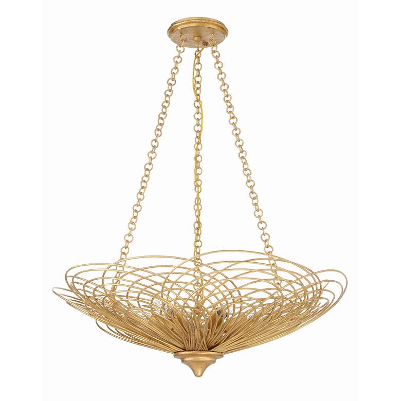 Image 3 Crystorama Doral 6 Light Renaissance Gold Chandelier more views