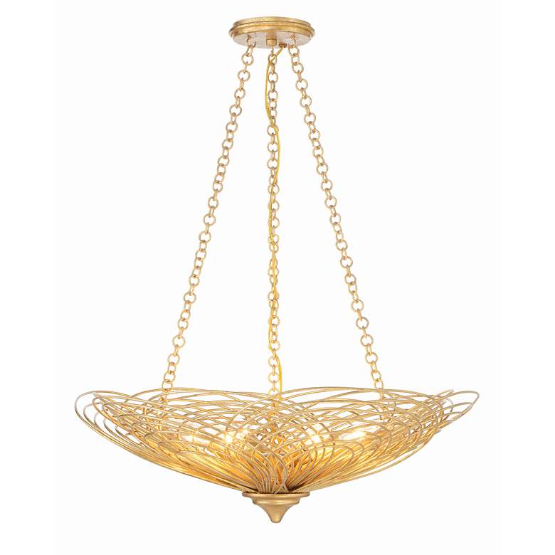 Image 4 Crystorama Doral 6 Light Renaissance Gold Chandelier more views