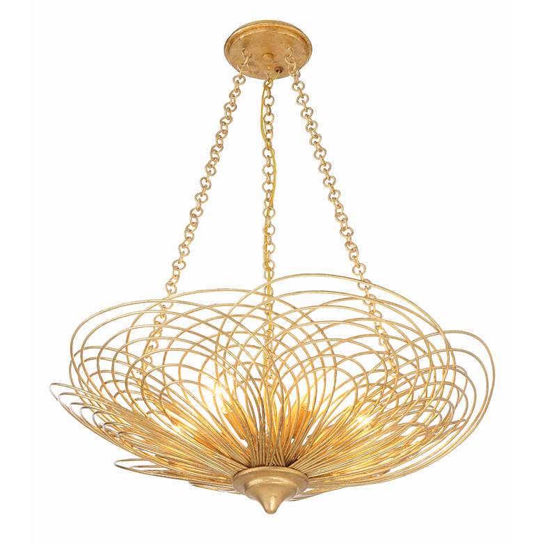 Image 5 Crystorama Doral 6 Light Renaissance Gold Chandelier more views