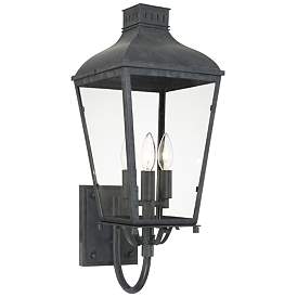 Image2 of Crystorama Dumont 17 1/2" High Graphite Outdoor Wall Light