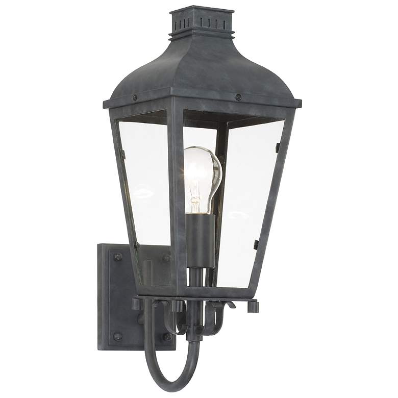 Image 2 Crystorama Dumont 17 1/2 inch High Graphite Outdoor Wall Light