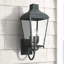 Image1 of Crystorama Dumont 17 1/2" High Graphite Outdoor Wall Light