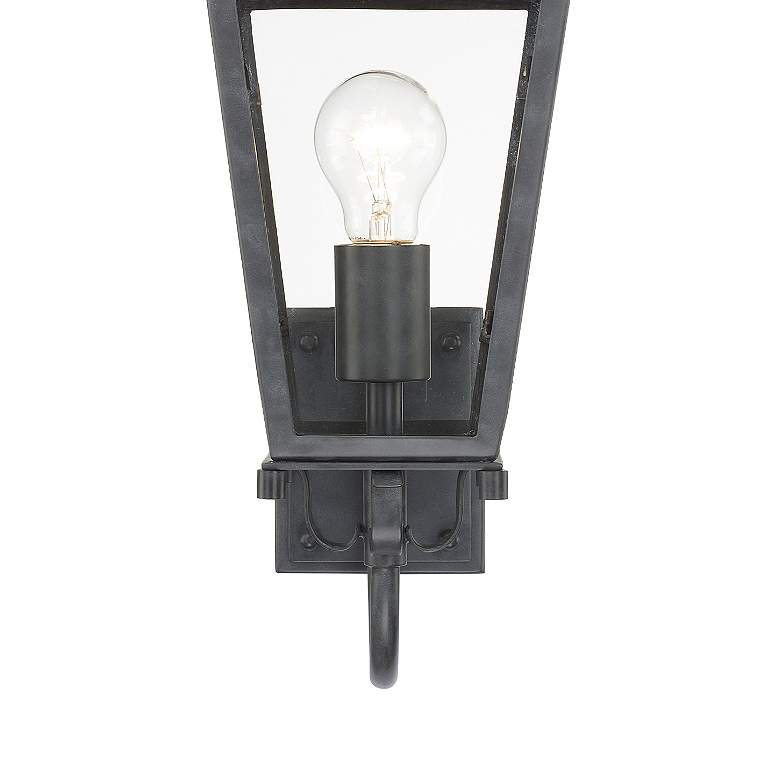 Image 5 Crystorama Dumont 17 1/2" High Graphite Outdoor Wall Light more views