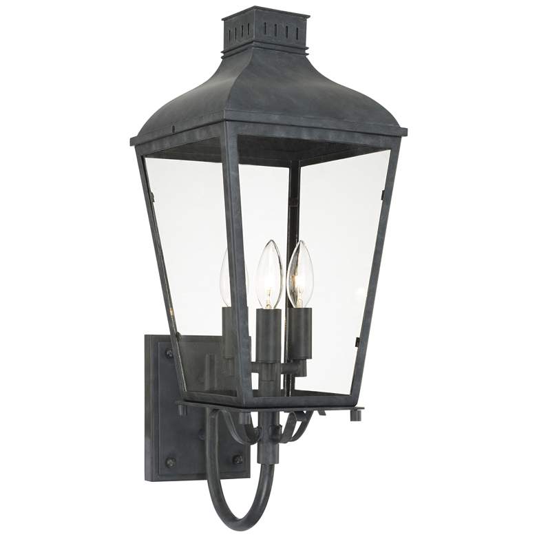 Image 1 Crystorama Dumont 23 1/2 inch High Graphite Outdoor Wall Light