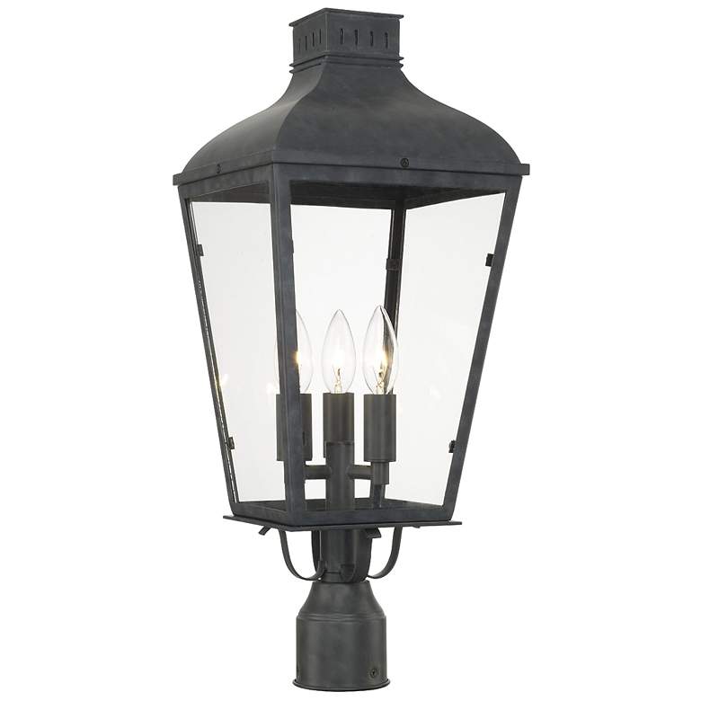 Image 2 Crystorama Dumont 23" High Graphite Outdoor Post Light
