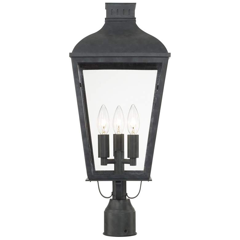 Image 2 Crystorama Dumont 23 inch High Graphite Outdoor Post Light more views