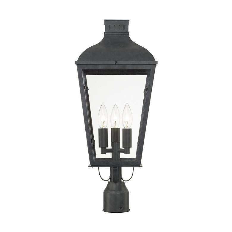 Image 2 Crystorama Dumont 23 inch High Graphite Outdoor Post Light more views