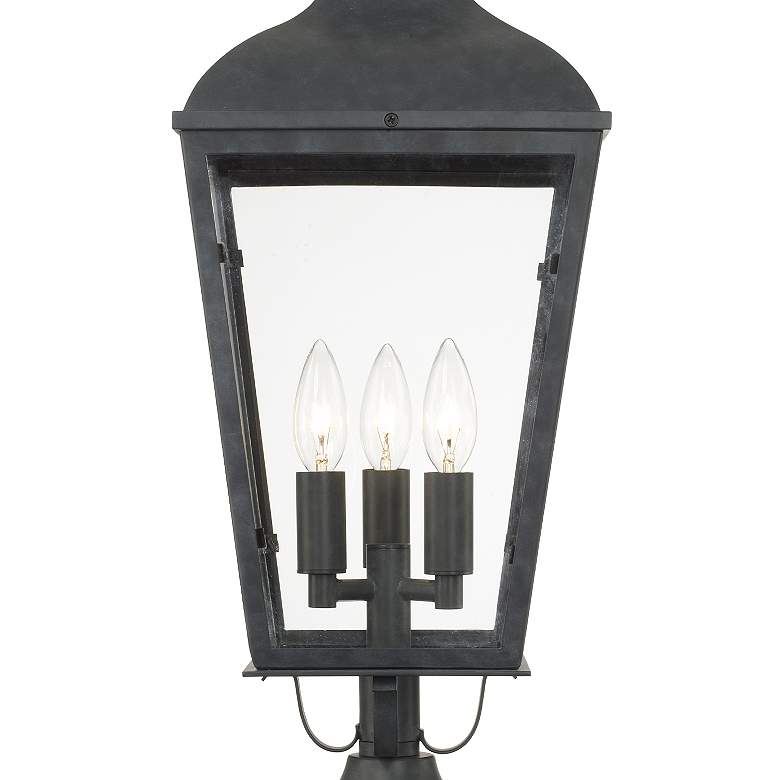 Image 4 Crystorama Dumont 23" High Graphite Outdoor Post Light more views