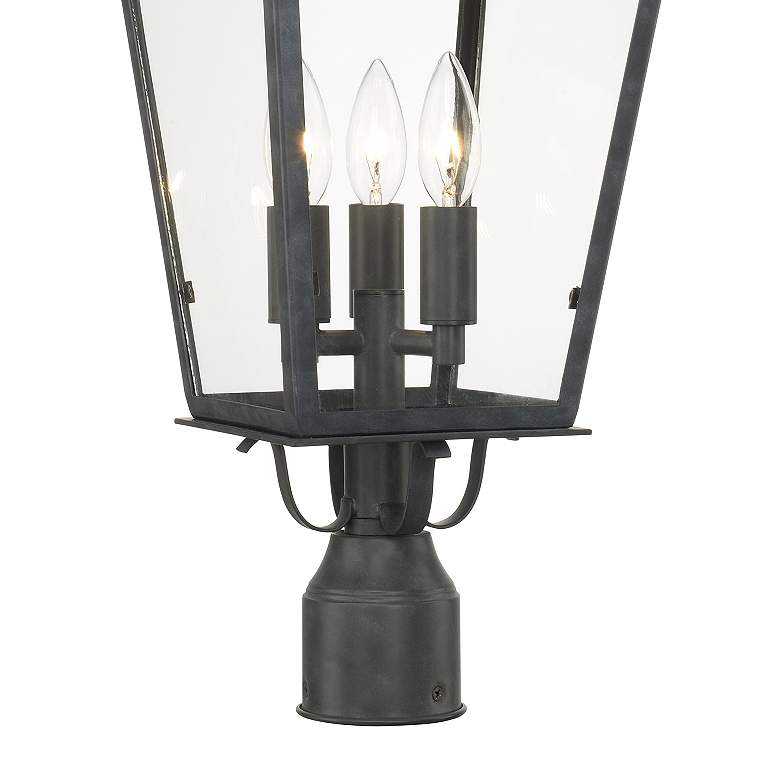 Image 5 Crystorama Dumont 23" High Graphite Outdoor Post Light more views
