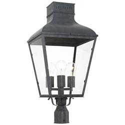 Crystorama Dumont 25" High Graphite Outdoor Post Light