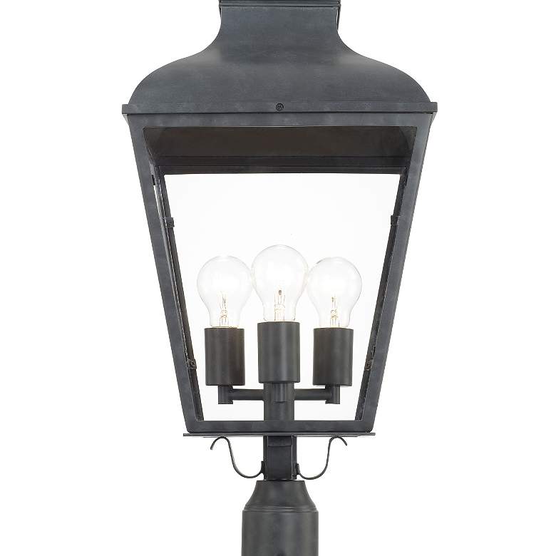 Image 4 Crystorama Dumont 25" High Graphite Outdoor Post Light more views