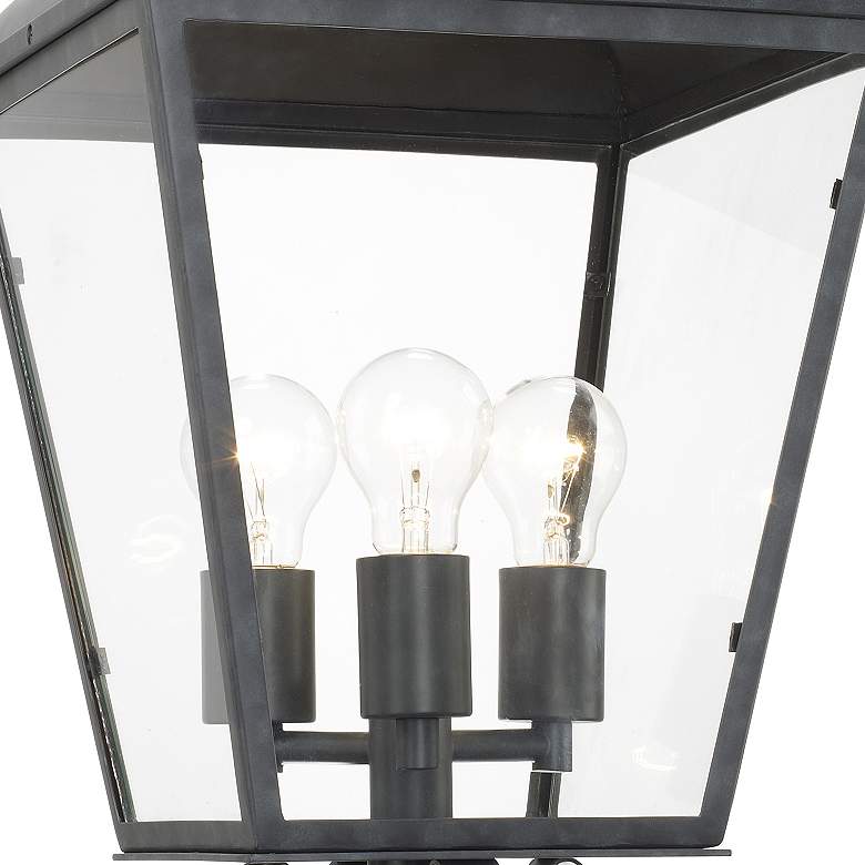 Image 5 Crystorama Dumont 25" High Graphite Outdoor Post Light more views
