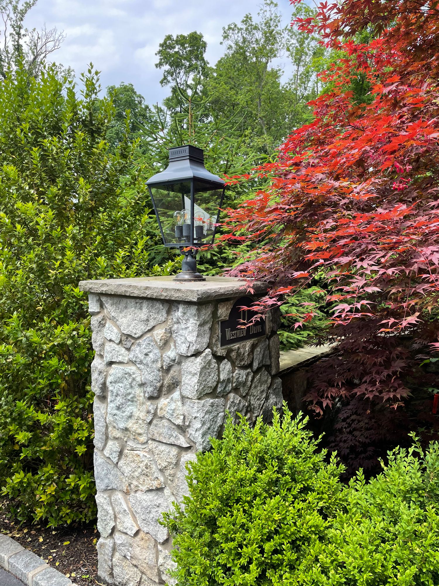 Crystorama Dumont 25" High Graphite Outdoor Post Light