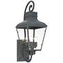Crystorama Dumont 32" High Graphite Outdoor Wall Light