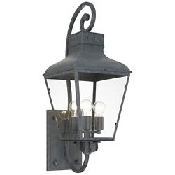 Crystorama Dumont 32" High Graphite Outdoor Wall Light