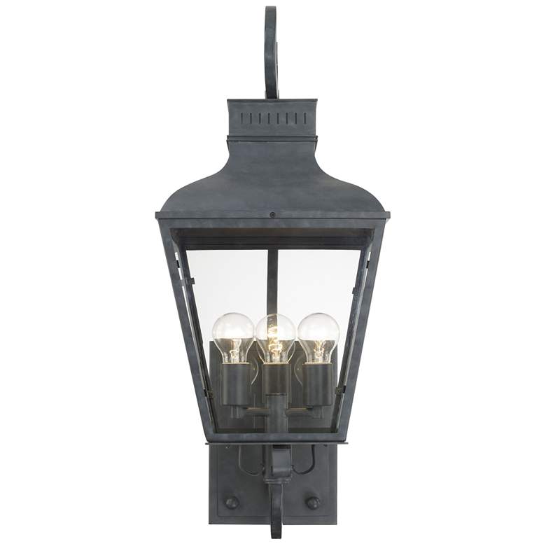 Image 2 Crystorama Dumont 32" High Graphite Outdoor Wall Light more views