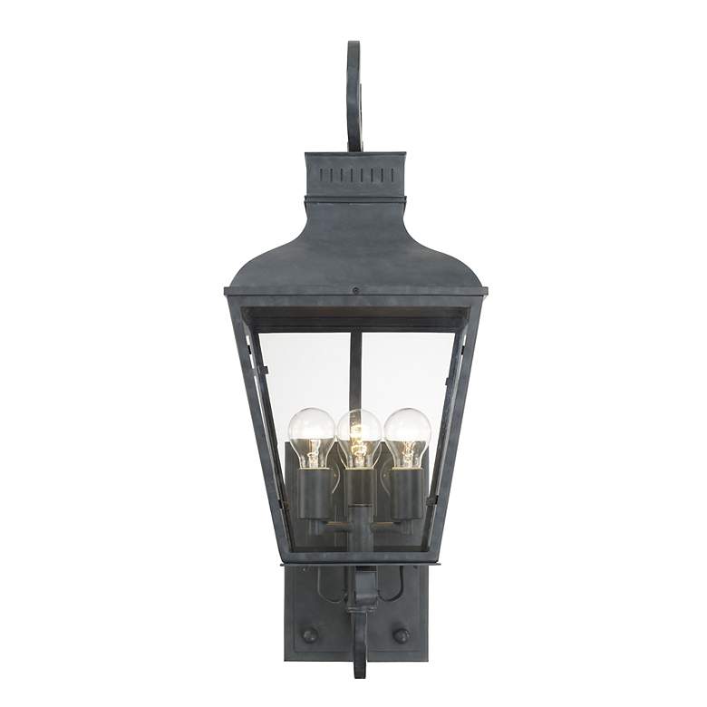 Image 2 Crystorama Dumont 32" High Graphite Outdoor Wall Light more views