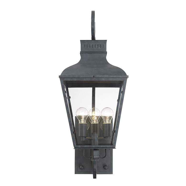 Image 2 Crystorama Dumont 32 inch High Graphite Outdoor Wall Light more views