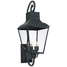 Image1 of Crystorama Dumont 38 3/4" High Charcoal Outdoor Wall Light