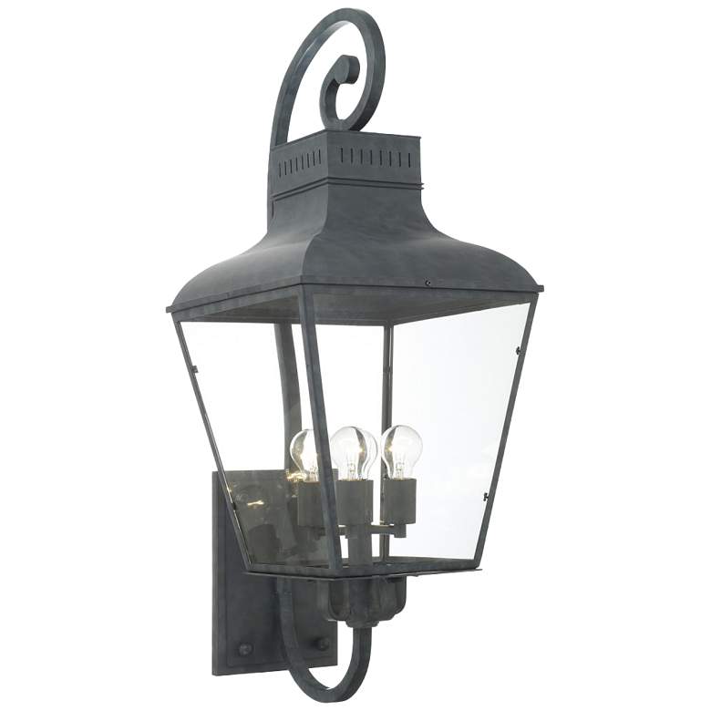 Image 1 Crystorama Dumont 38 3/4 inch High Charcoal Outdoor Wall Light