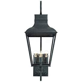 Image2 of Crystorama Dumont 38 3/4" High Charcoal Outdoor Wall Light more views