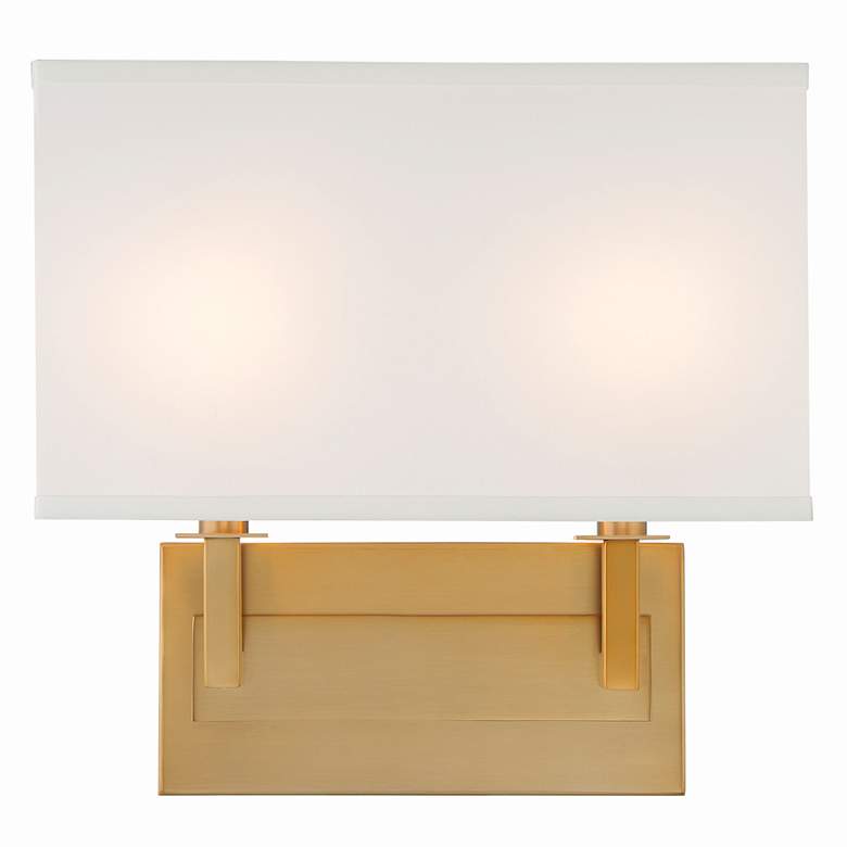 Image 1 Crystorama Durham 12 1/4" High Vibrant Gold ADA Wall Sconce