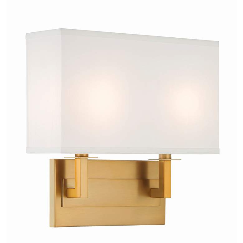 Image 2 Crystorama Durham 12 1/4" High Vibrant Gold ADA Wall Sconce more views