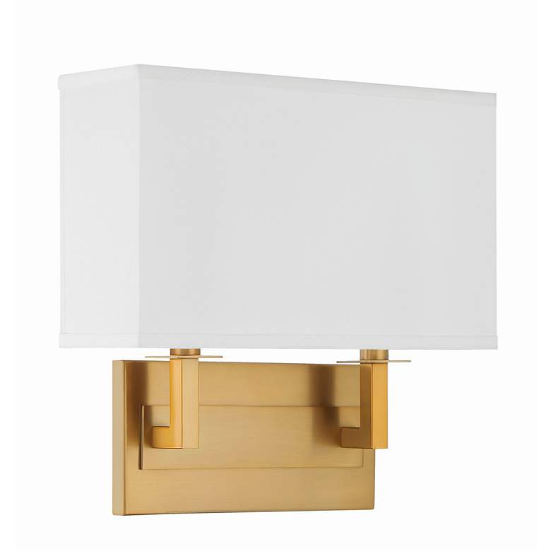 Image 3 Crystorama Durham 12 1/4" High Vibrant Gold ADA Wall Sconce more views