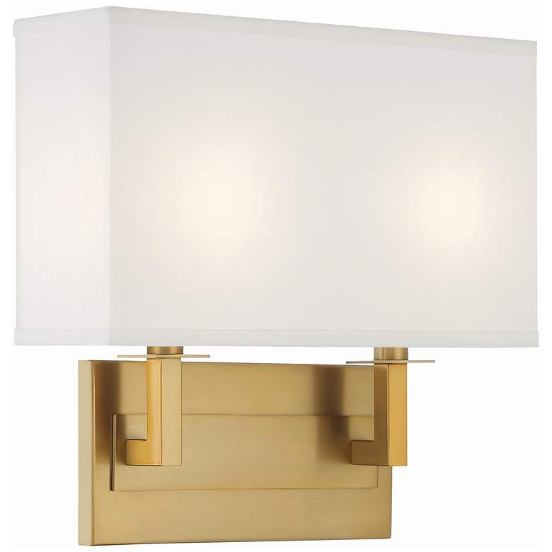 Image 3 Crystorama Durham 2 Light Vibrant Gold Sconce more views