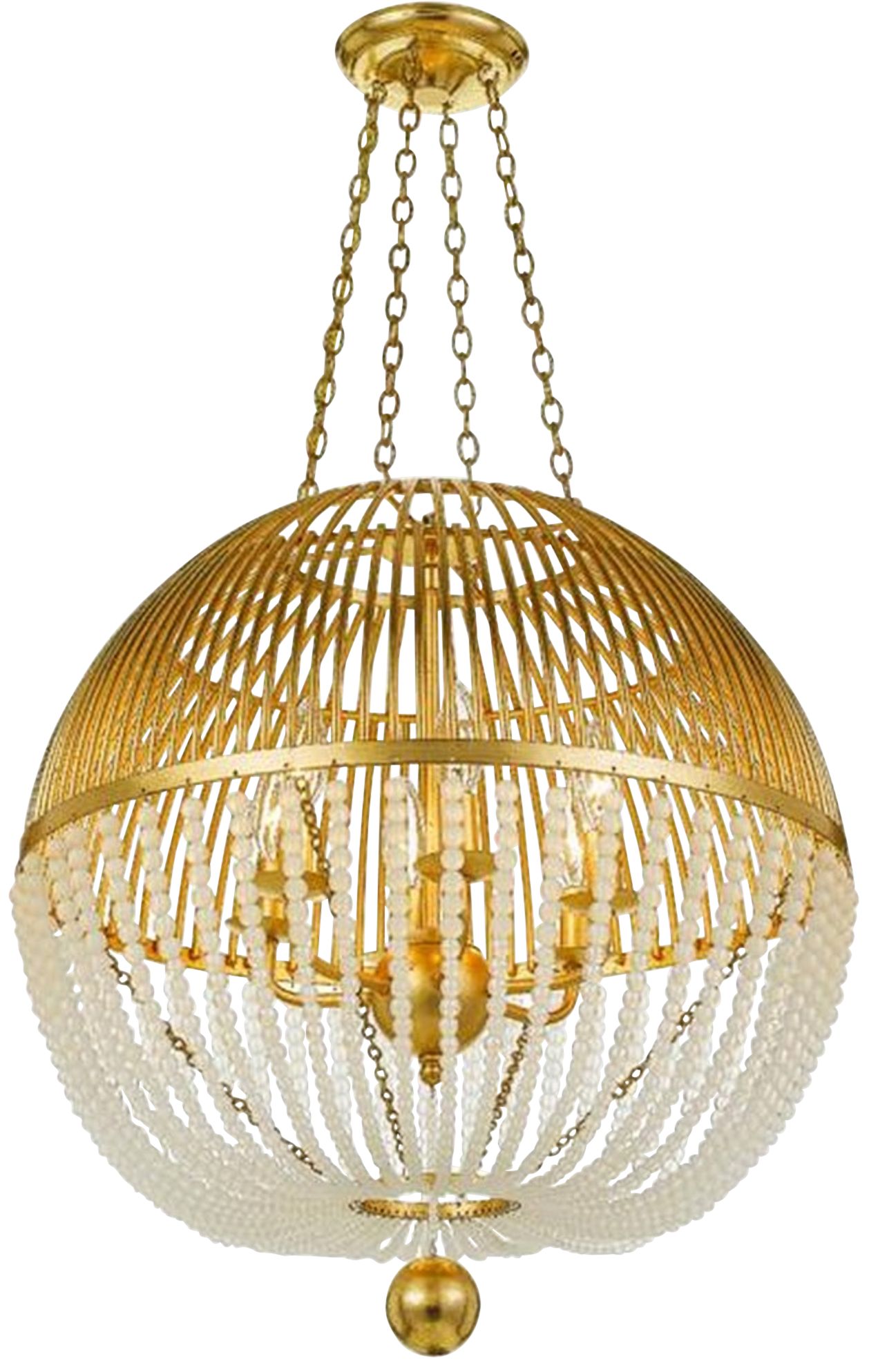 Crystorama Duval 21" Wide Antique Gold Metal Chandelier