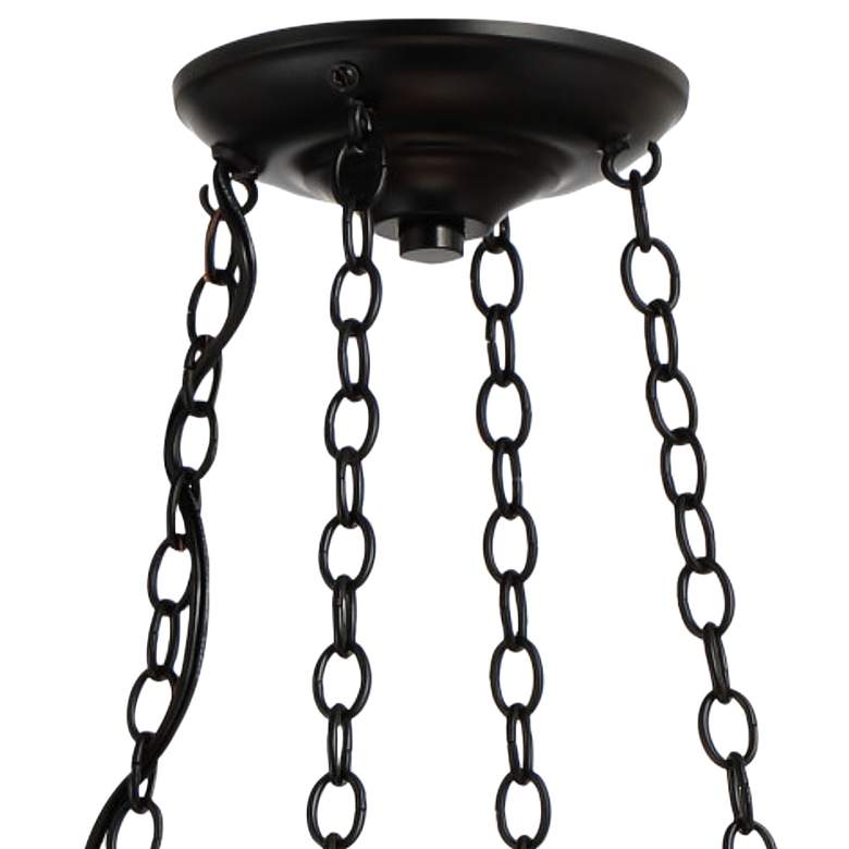 Image 4 Crystorama Duval 21 inch Wide Matte Black 6-Light Chandelier more views