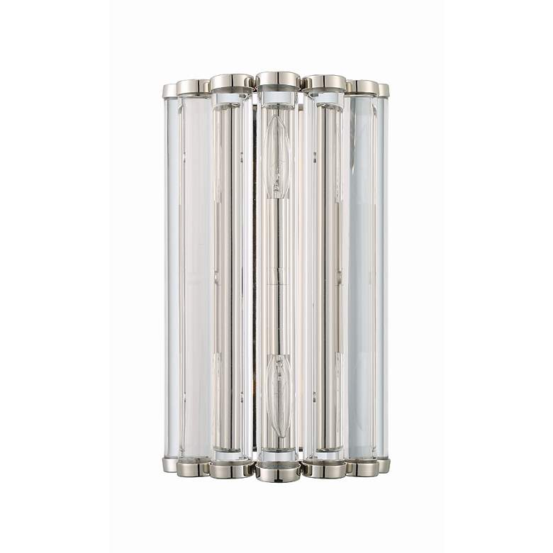 Image 4 Crystorama Elliot 14" High Polished Nickel Wall Sconce more views