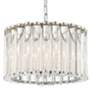3_Crystorama Elliot 15 1/4" Wide 4-Light Polished Nickel Crystal Pendant more views