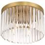 Crystorama Emory 15" Wide Modern Gold and Crystal Ceiling Light