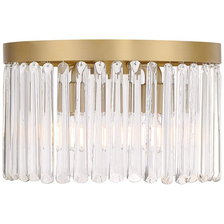 Image 4 Crystorama Emory 15" Wide Modern Gold and Crystal Ceiling Light more views