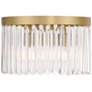 Crystorama Emory 15" Wide Modern Gold and Crystal Ceiling Light