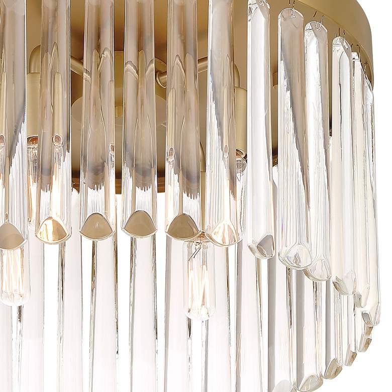 Image 5 Crystorama Emory 15" Wide Modern Gold and Crystal Ceiling Light more views