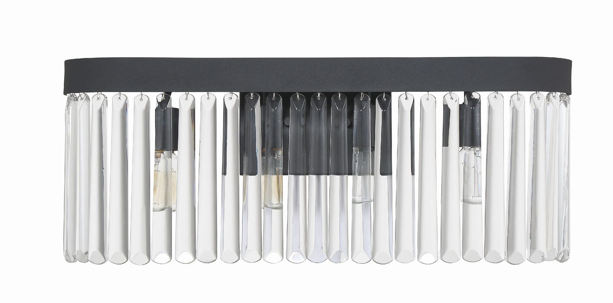 Image 2 Crystorama Emory 24'' Black Forged Bathroom Vanity more views