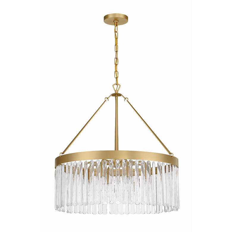 Image 2 Crystorama Emory 24"W Modern Gold 8-Light Ring Chandelier more views