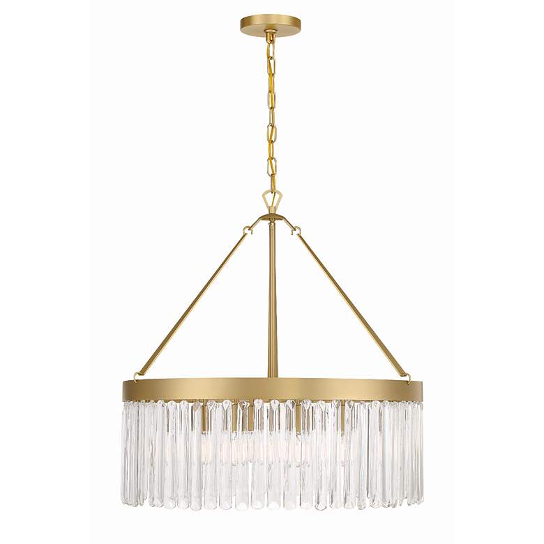 Image 3 Crystorama Emory 24"W Modern Gold 8-Light Ring Chandelier more views