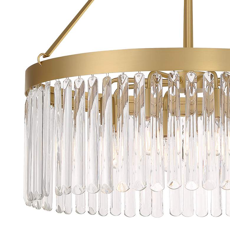 Image 5 Crystorama Emory 24"W Modern Gold 8-Light Ring Chandelier more views