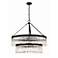 Crystorama Emory 32" Wide Black Forged 9-Light Chandelier
