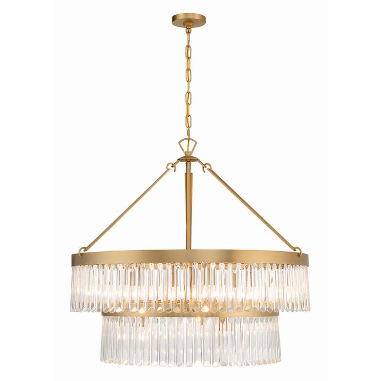 Image 4 Crystorama Emory 32" Wide Modern Gold 9-Light Chandelier more views